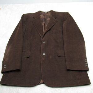 Brooks Brothers Blazer Mens 44 Reg Brown‎ Corduroy Sport Coat 2 Button 346 READ